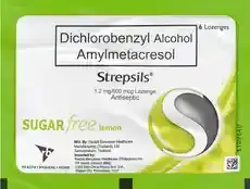 Strepsils® Sugar Free Lemon 6s Lozenges