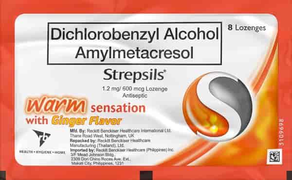 Strepsils® Warm Sensation Ginger 8s Lozenges