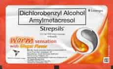 Strepsils® Warm Sensation Ginger 8s Lozenges