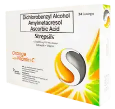 Strepsils® Orange with Vitamin C 24s Lozenges