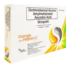 Strepsils® Orange with Vitamin C 24s Lozenges